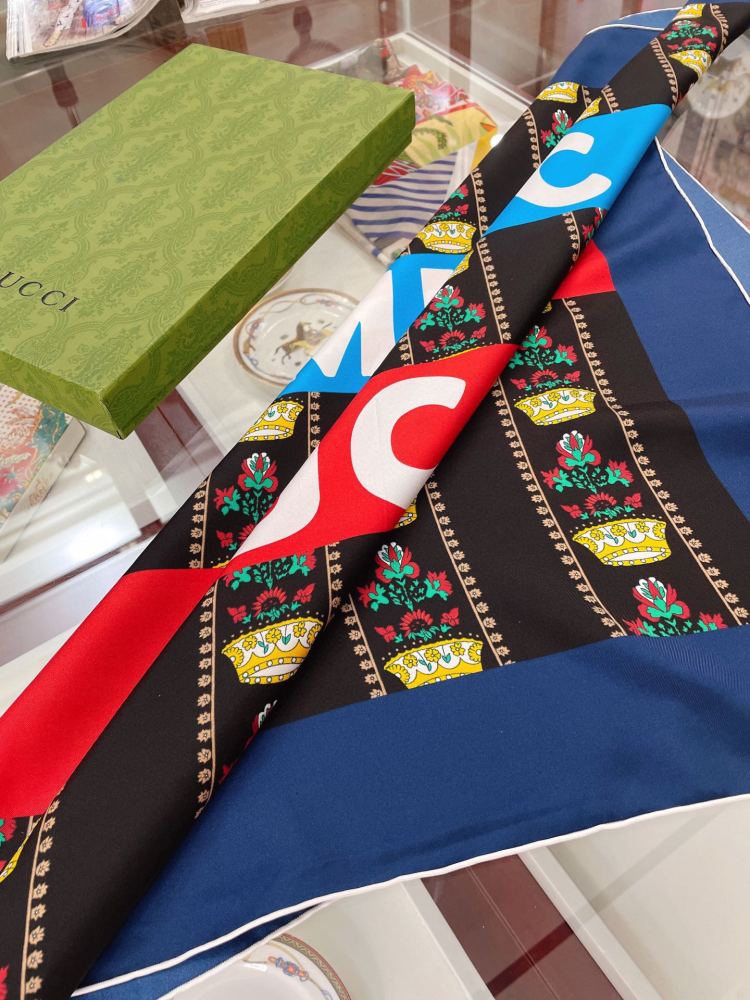 Gucci silk square scarf