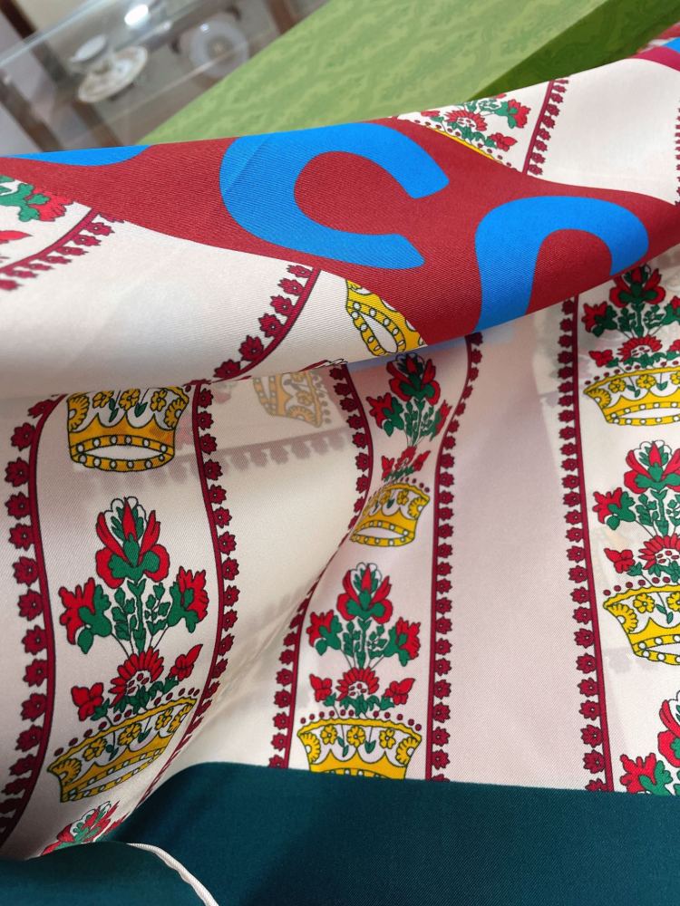 Gucci silk square scarf
