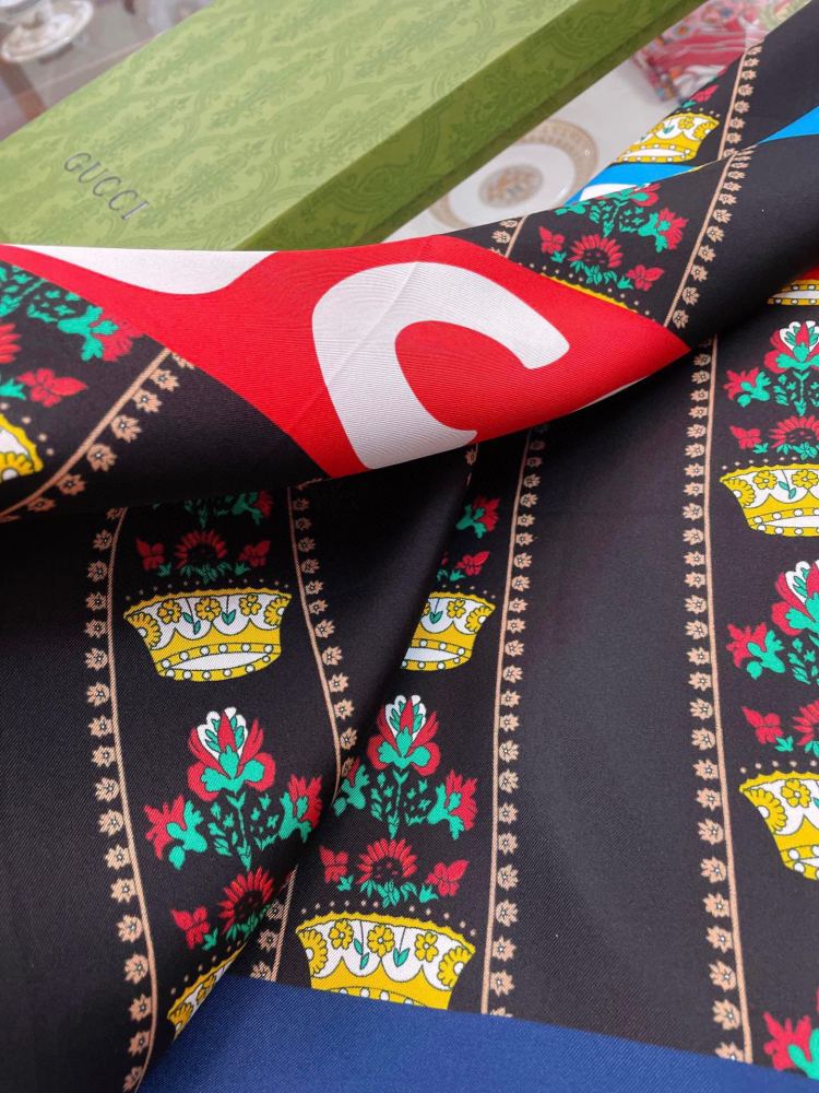 Gucci silk square scarf
