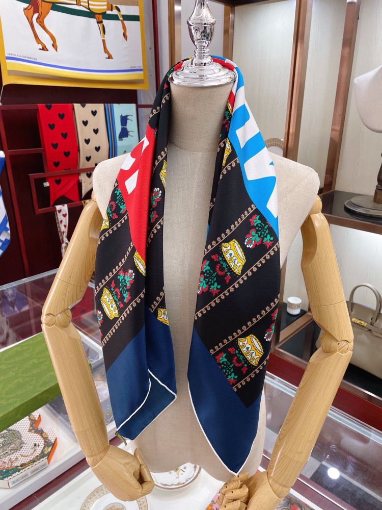 Gucci silk square scarf