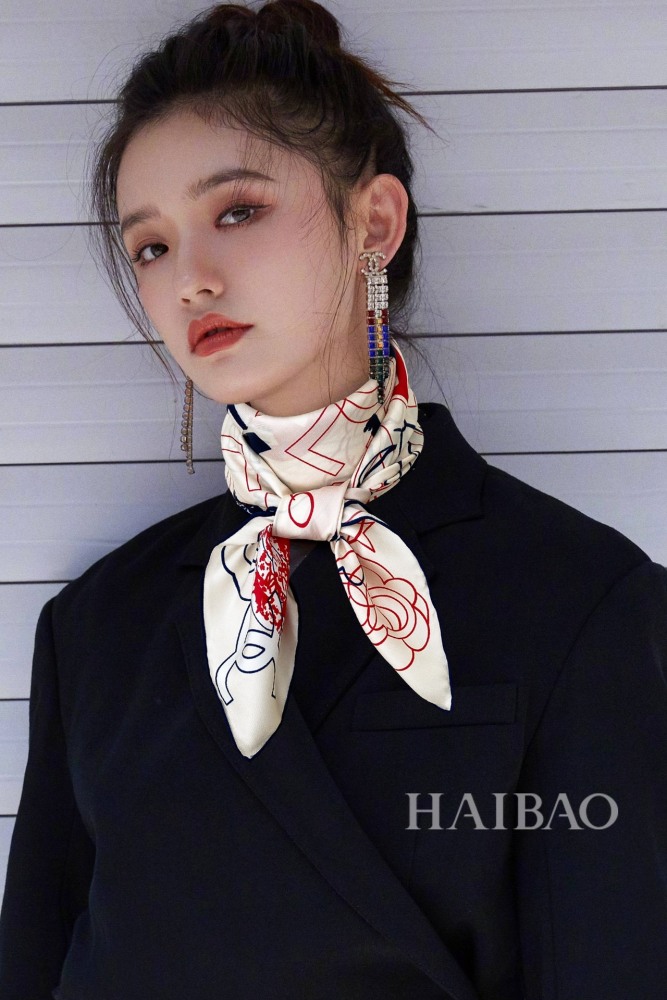 Chanel silk square scarf