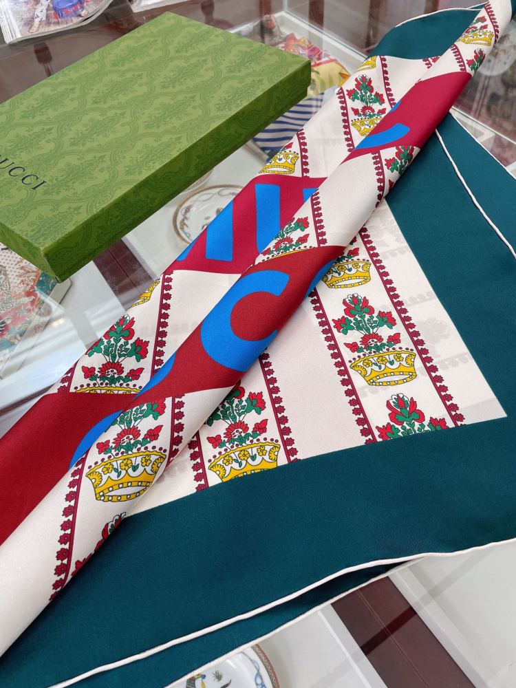 Gucci silk square scarf