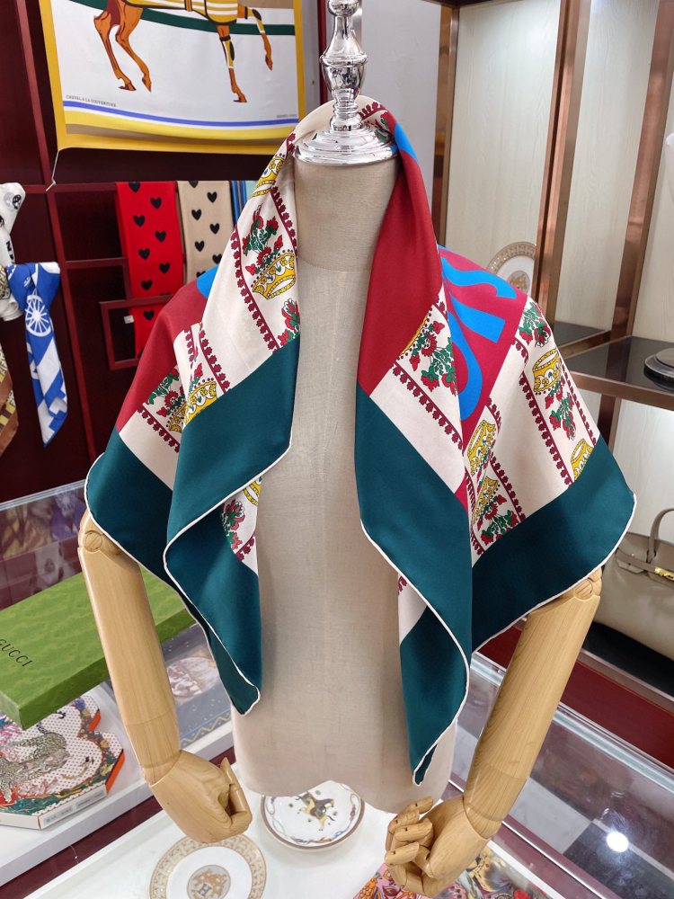 Gucci silk square scarf