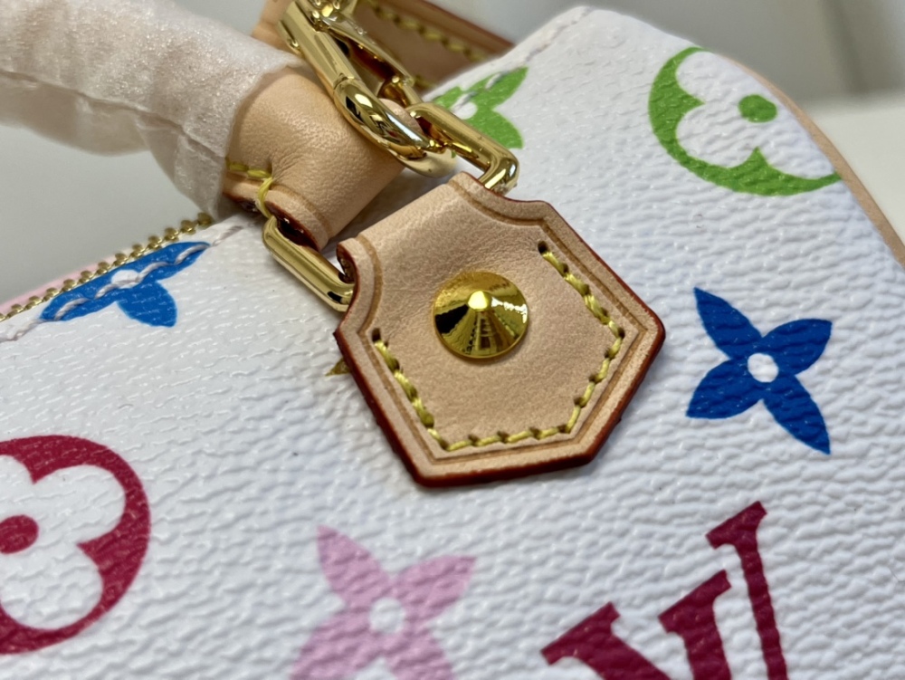 Louis Vuitton Medieval white SPEEDY HL Nano M92645/61252 Mirror boutique