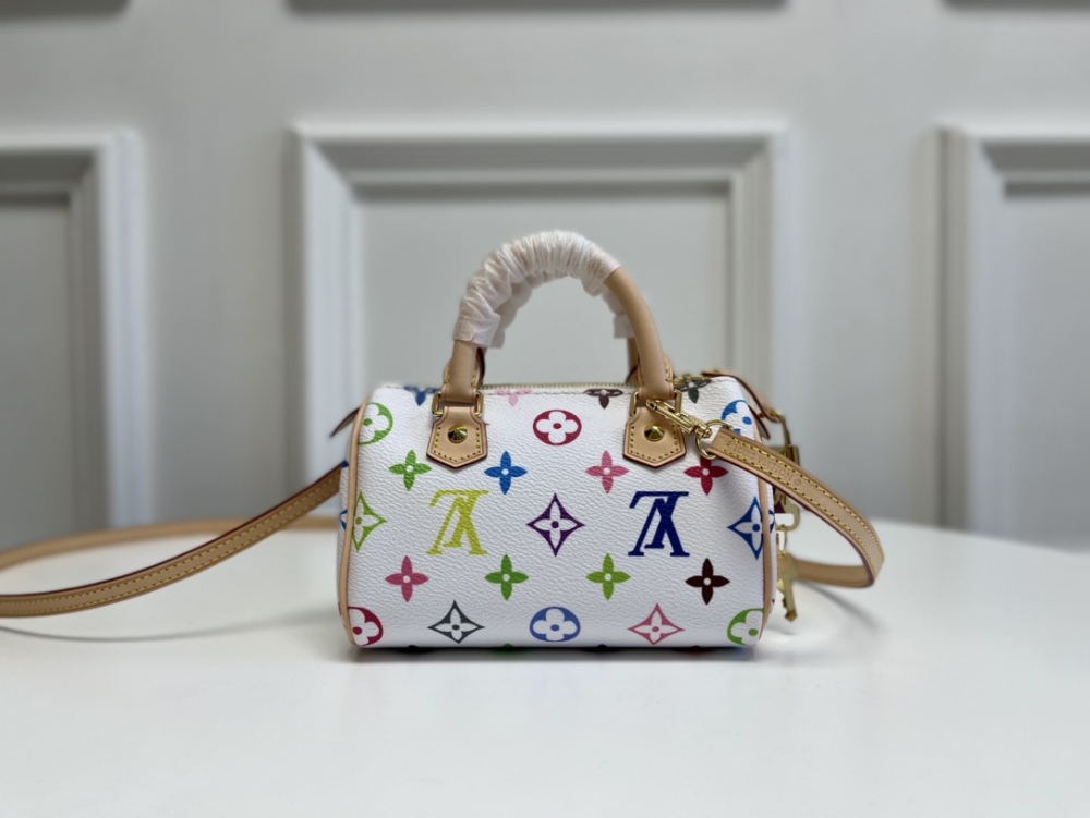 Louis Vuitton Medieval white SPEEDY HL Nano M92645/61252 Mirror boutique