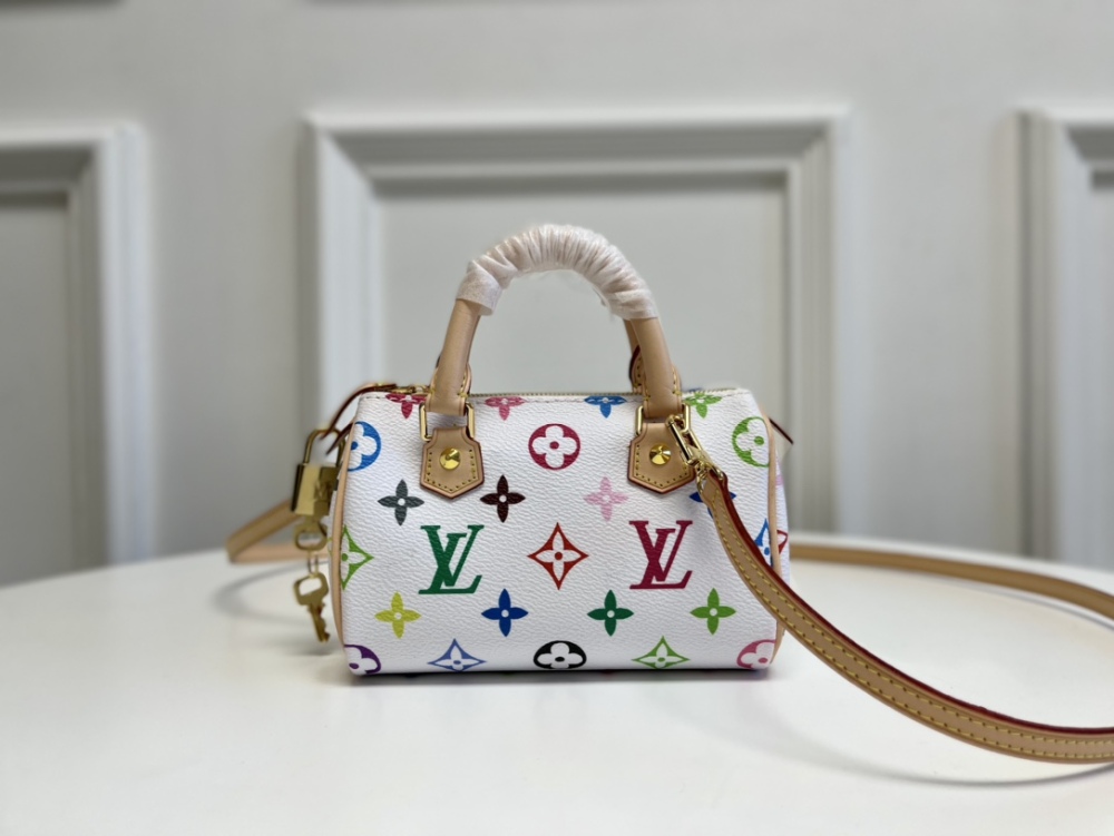 Louis Vuitton Medieval white SPEEDY HL Nano M92645/61252 Mirror boutique