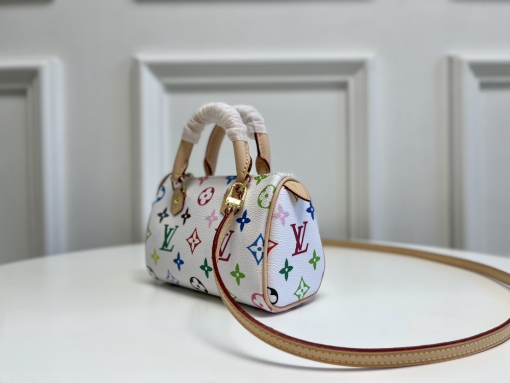 Louis Vuitton Medieval white SPEEDY HL Nano M92645/61252 Mirror boutique