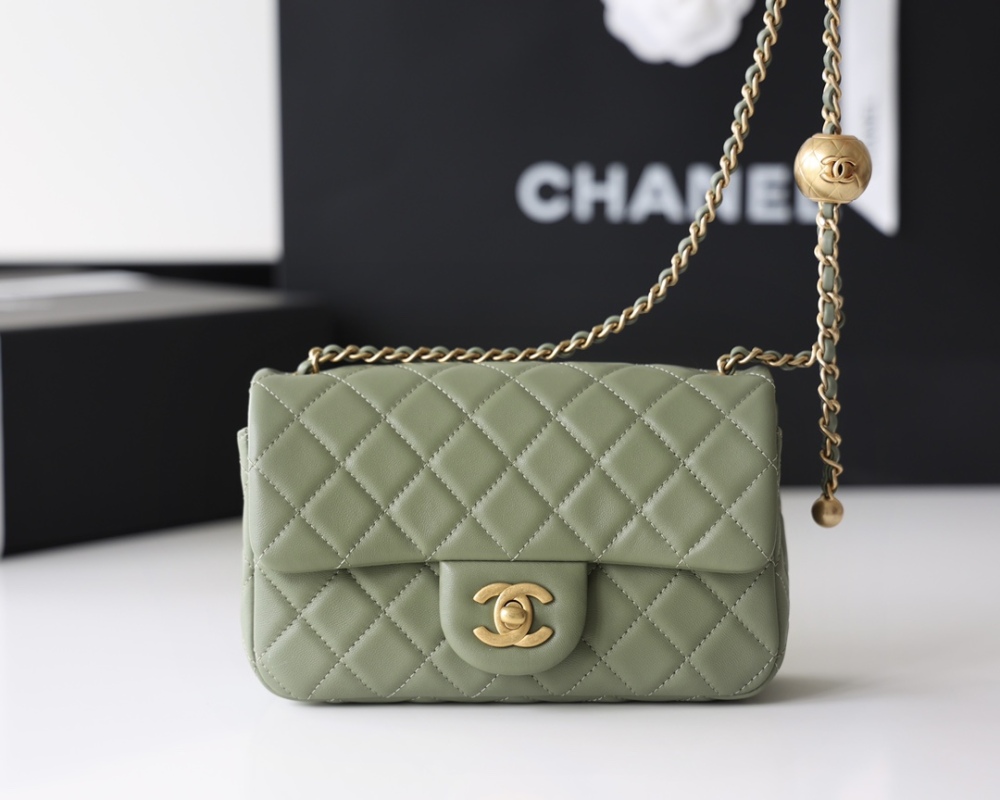 Chanel  23C cf mini Classic flap bag 1787 Mirror Boutique