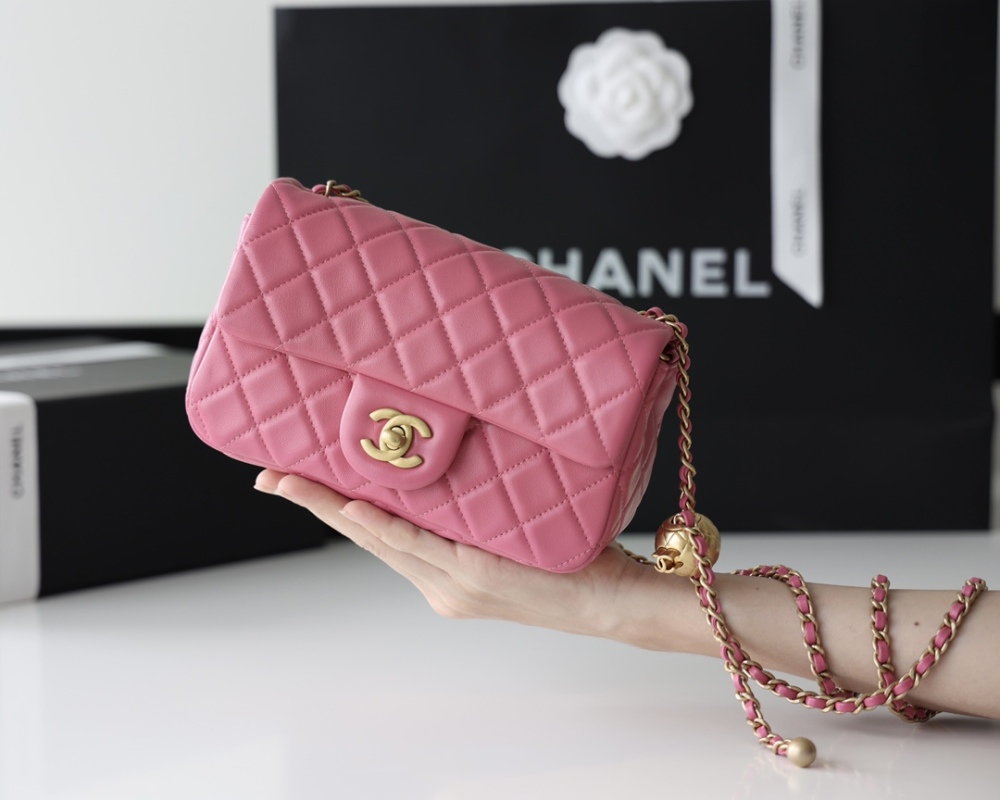 Chanel  23C cf mini Classic flap bag 1787 Mirror Boutique
