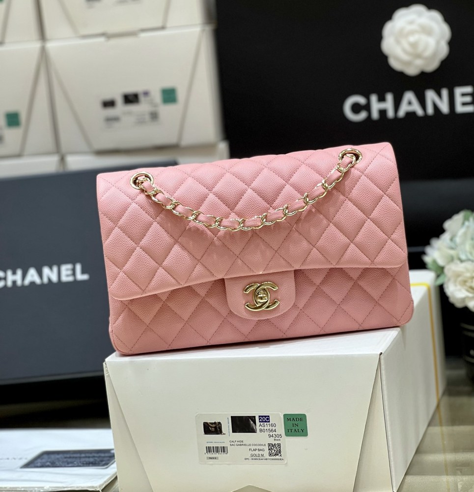 Chanel 𝘾𝙡𝙖𝙨𝙨𝙞𝙘 𝙁𝙡𝙖𝙥 bag 22B 1112 MM 25cm Mirror Boutique