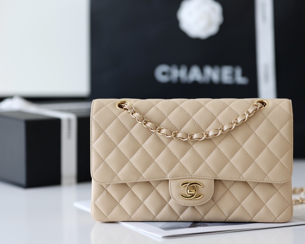 Chanel 𝘾𝙡𝙖𝙨𝙨𝙞𝙘 𝙁𝙡𝙖𝙥 bag 22B 1112 MM 25cm Mirror Boutique
