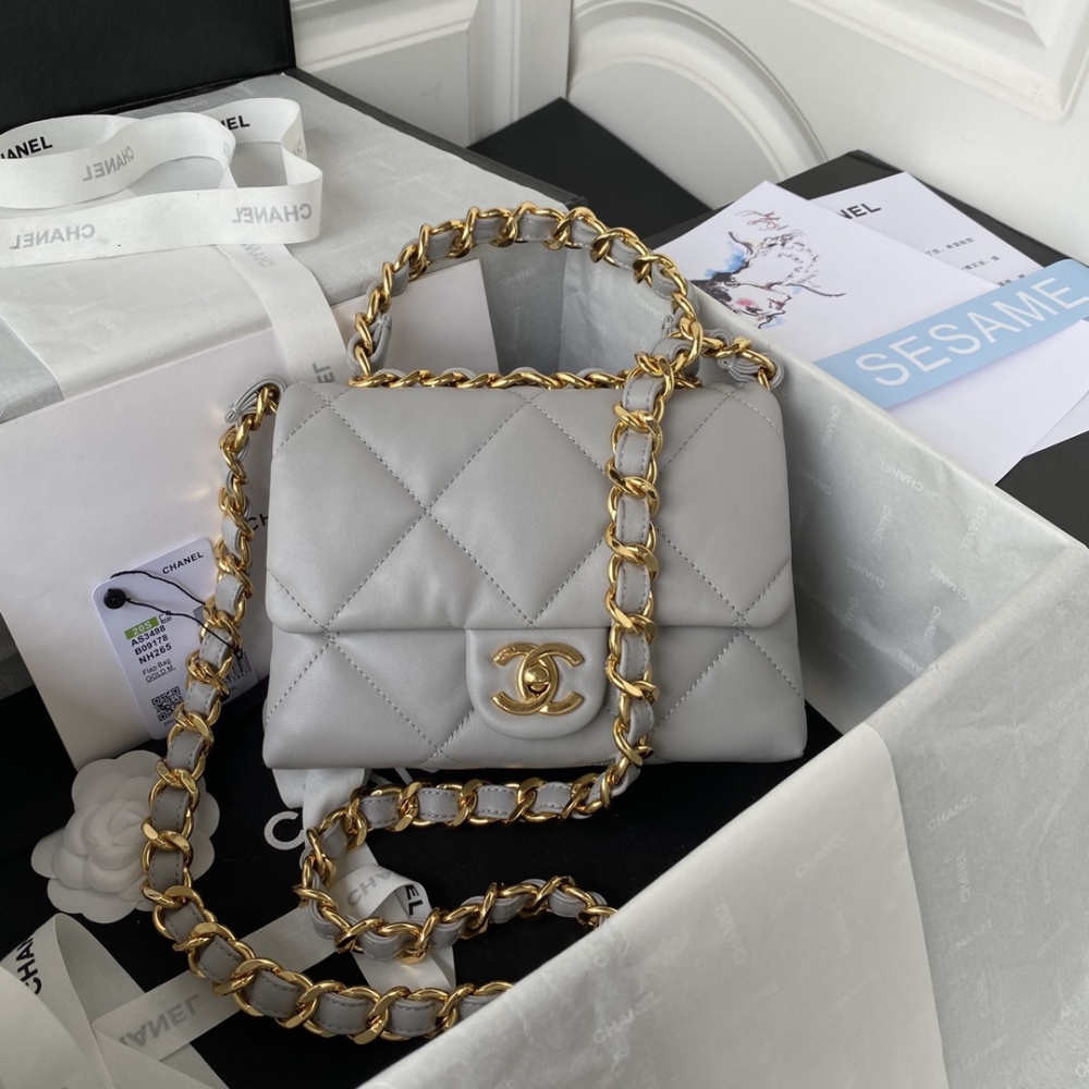 Chanel 22bs PILLOE BAG flap MM AS3498 Mirror Boutique