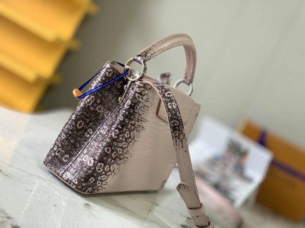 Louis Vuitton Capucines lizard skin PM M98177 mirror boutique