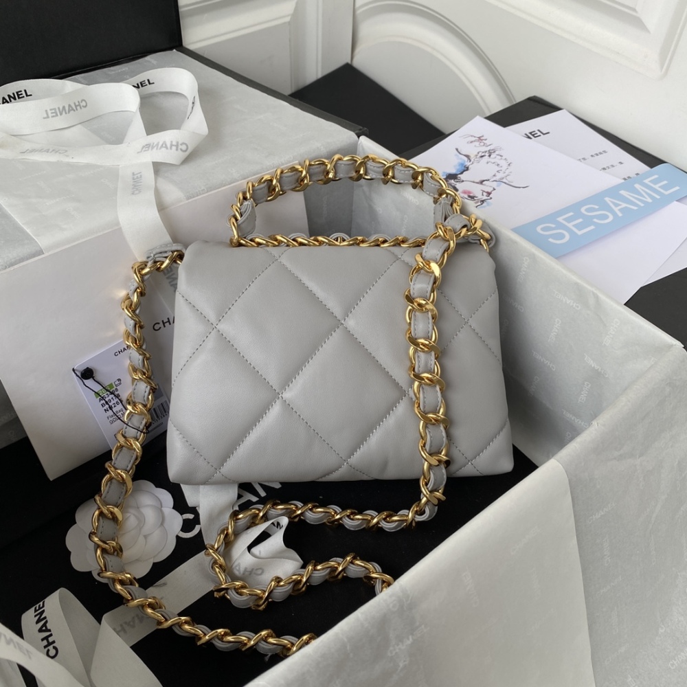 Chanel 22bs PILLOE BAG flap MM AS3498 Mirror Boutique