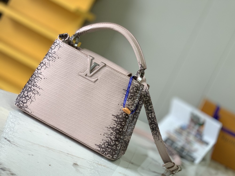 Louis Vuitton Capucines lizard skin PM M98177 mirror boutique