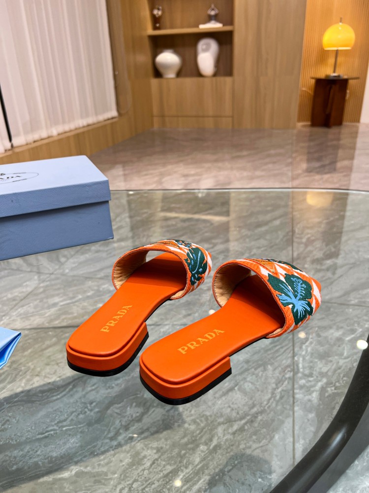 Prada slippers flat