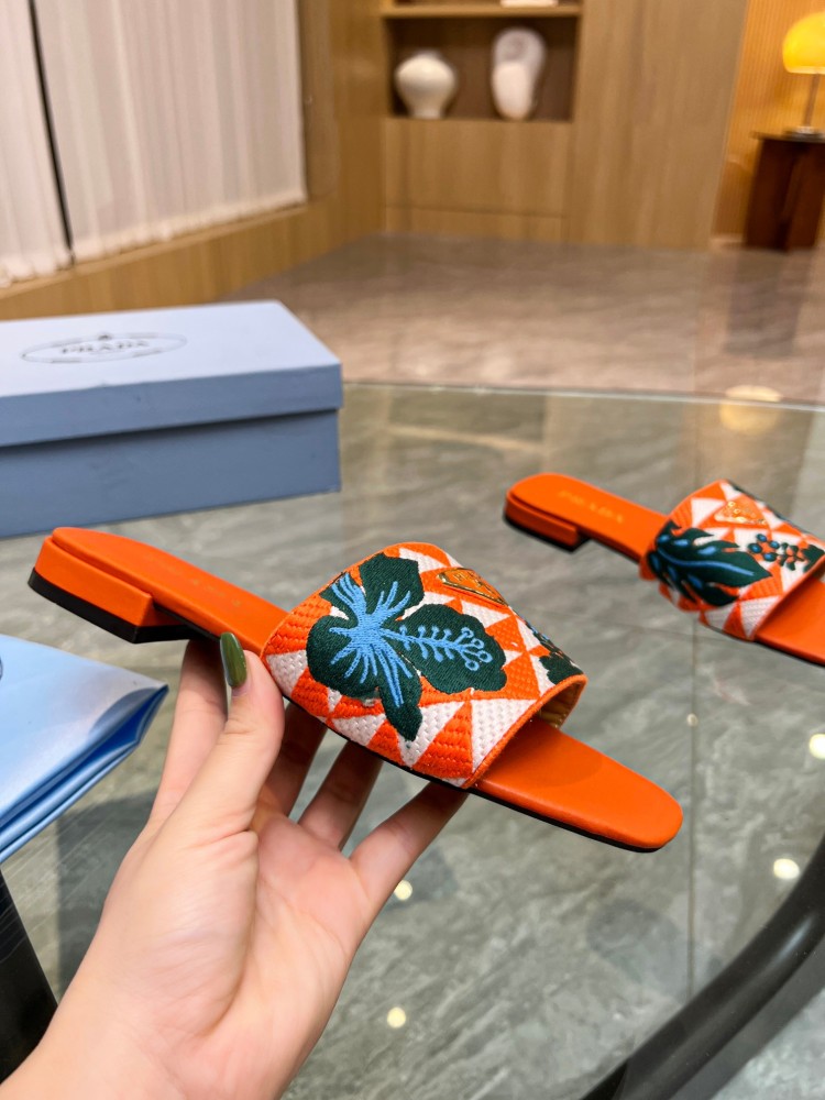 Prada slippers flat