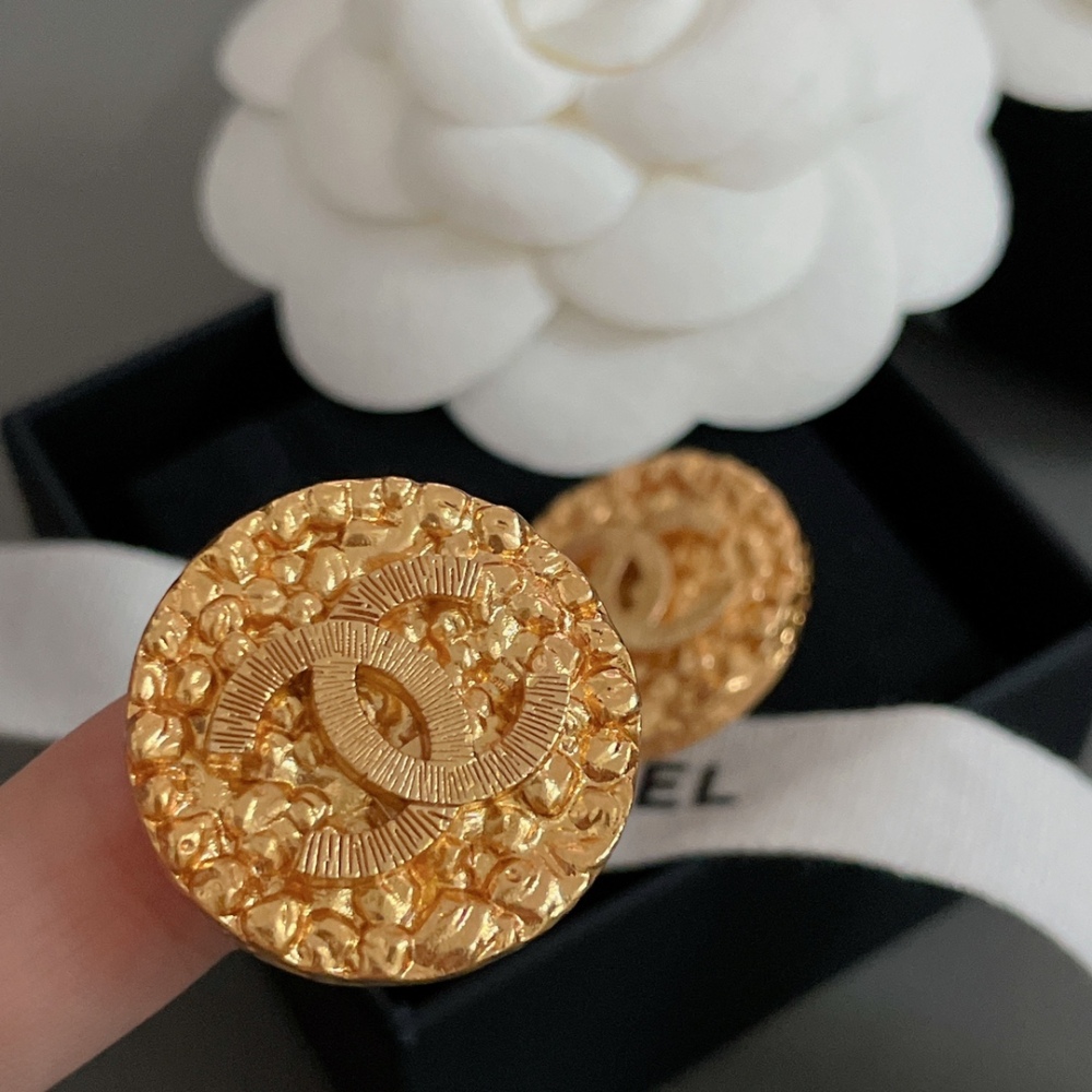 Chanel stud earrings