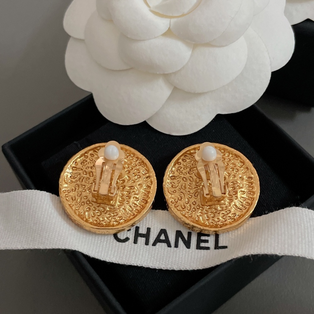 Chanel stud earrings