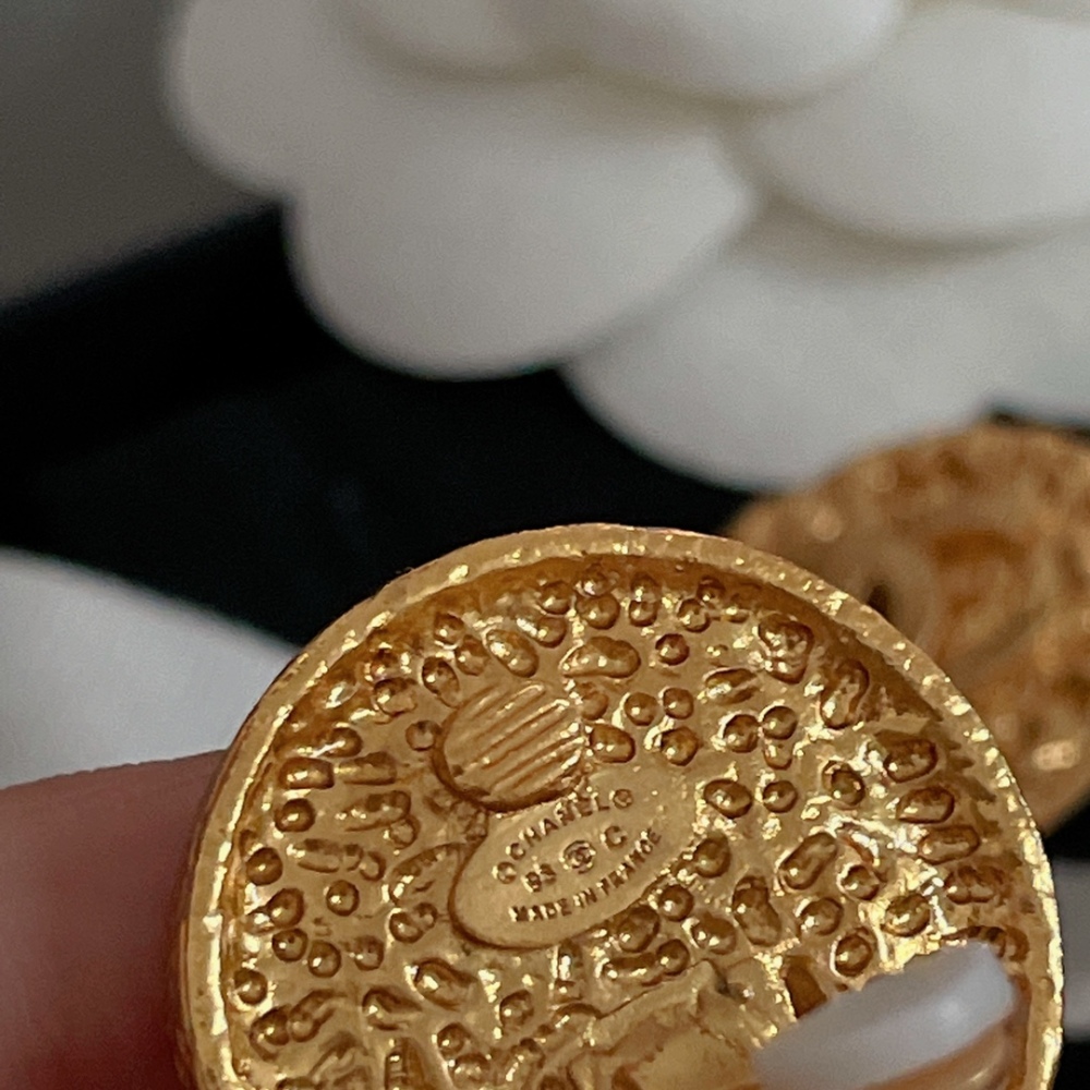 Chanel stud earrings