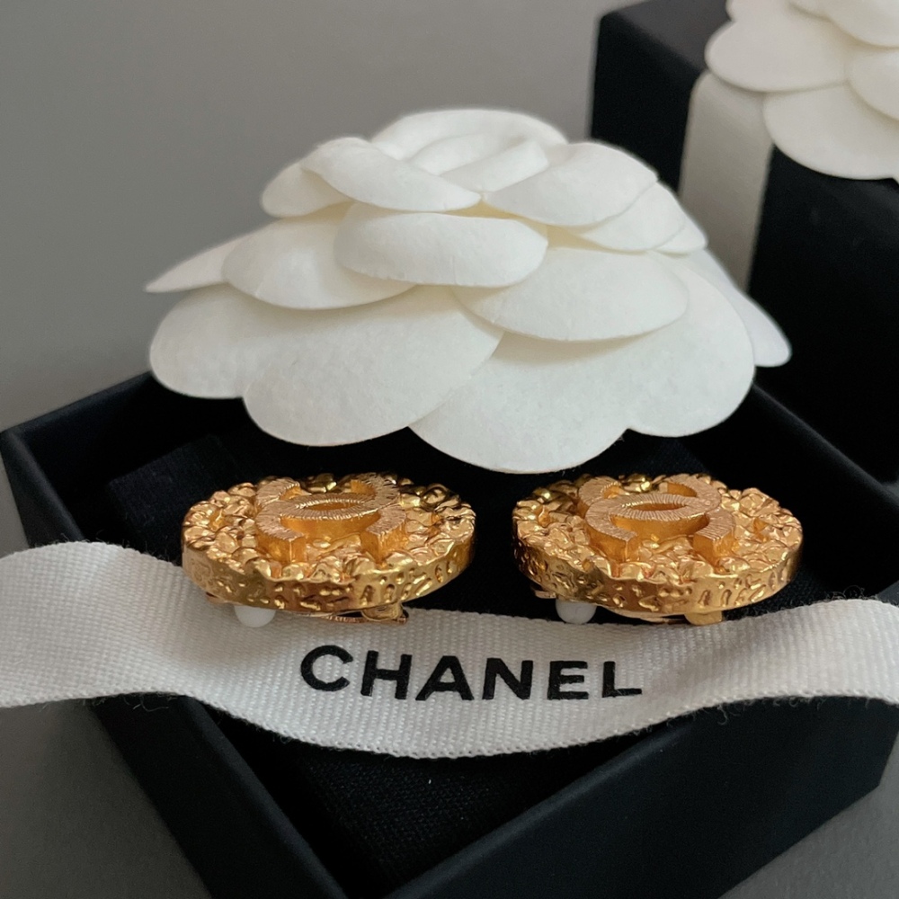 Chanel stud earrings