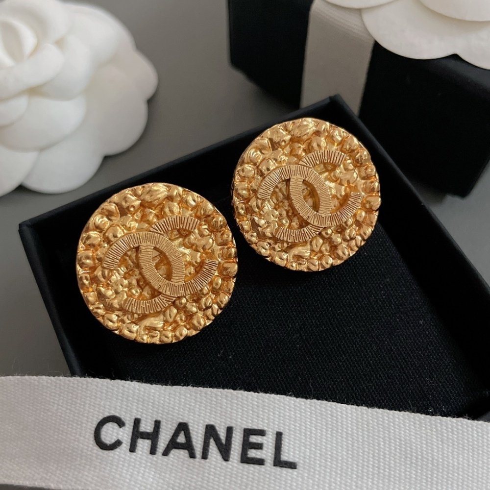Chanel stud earrings