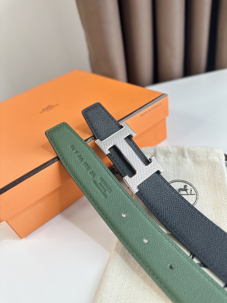 HERMES reversible belt 3.2cm