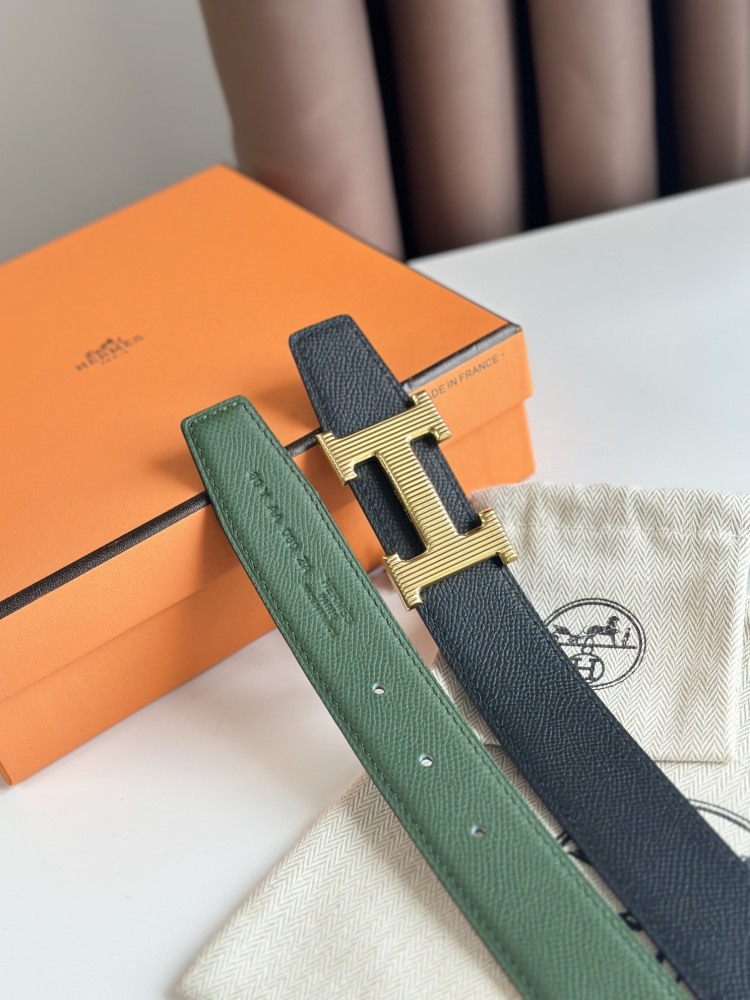 HERMES reversible belt 3.2cm