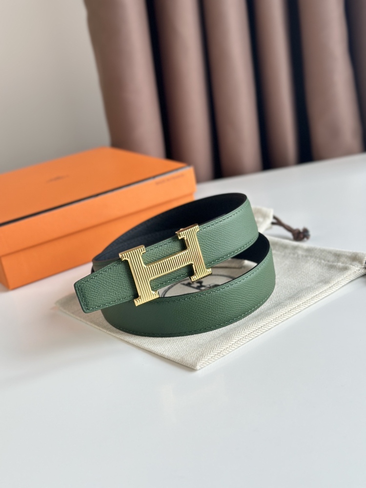 HERMES reversible belt 3.2cm