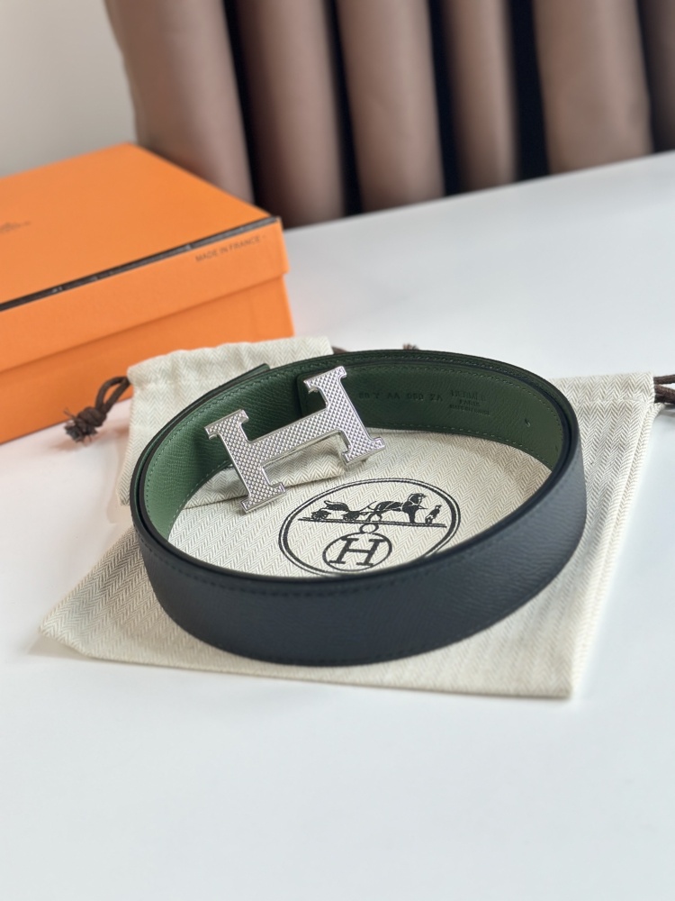 HERMES reversible belt 3.2cm