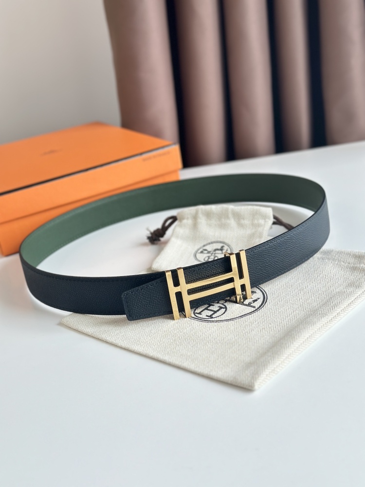 HERMES reversible belt 3.2cm