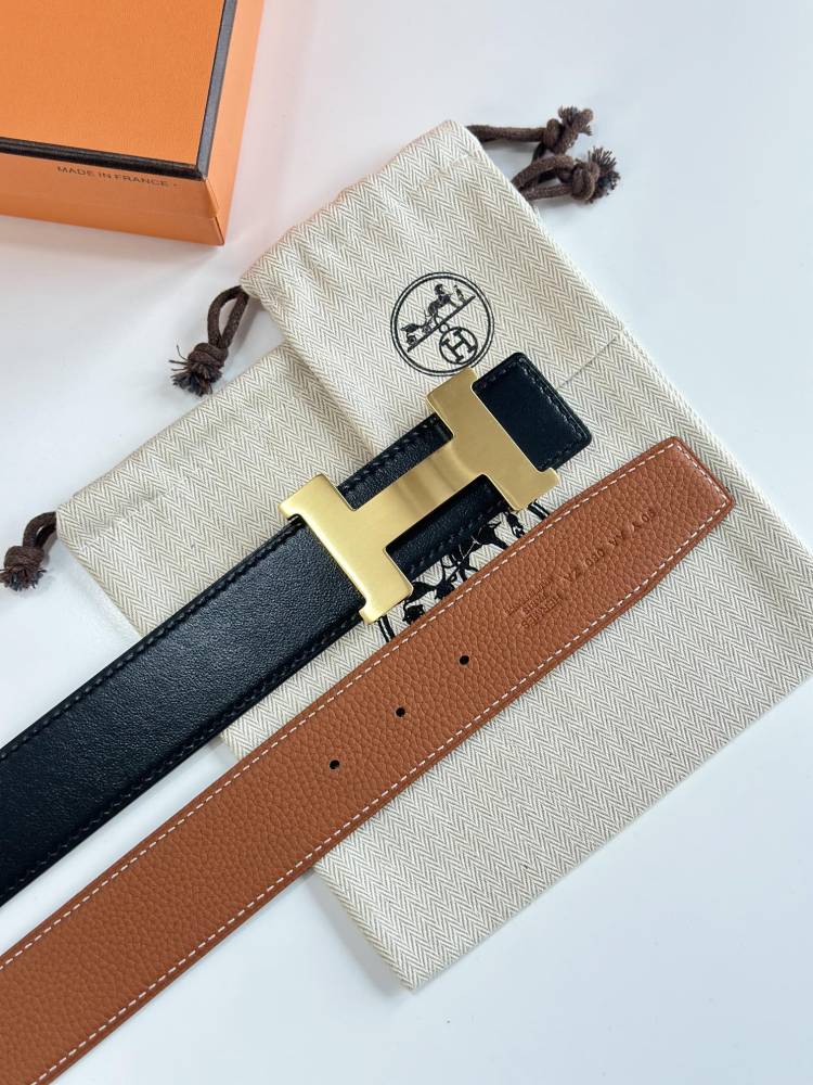 HERMES reversible belt 3.8cm