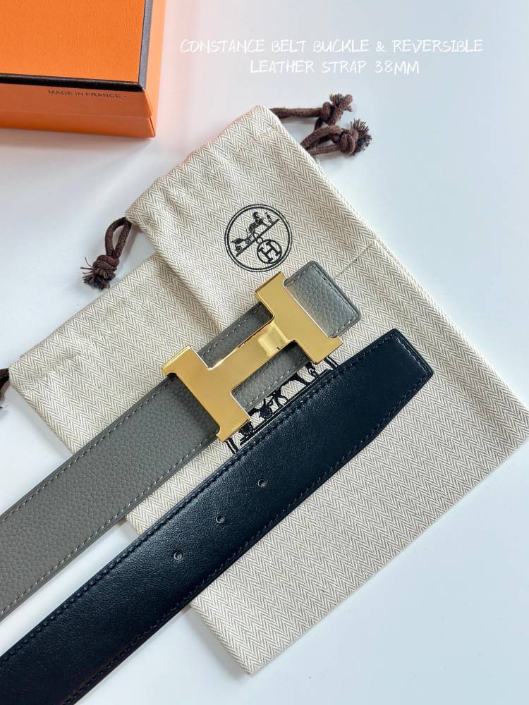 HERMES reversible belt 3.8cm