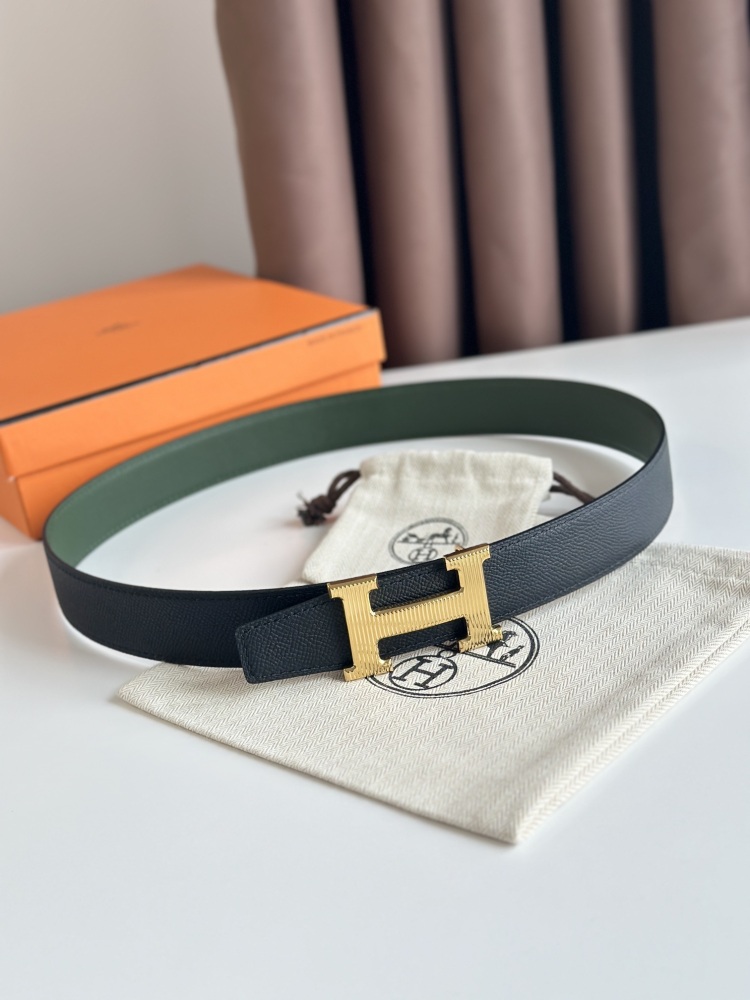 HERMES reversible belt 3.2cm