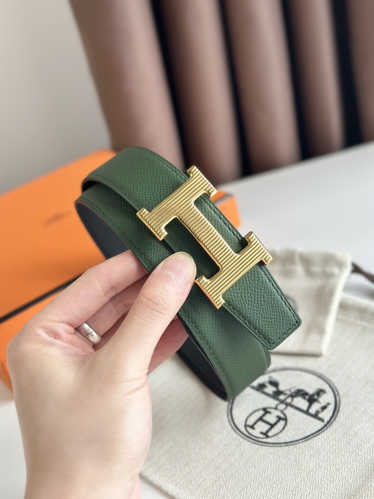 HERMES reversible belt 3.2cm