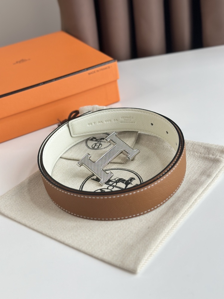 HERMES reversible belt 3.2cm