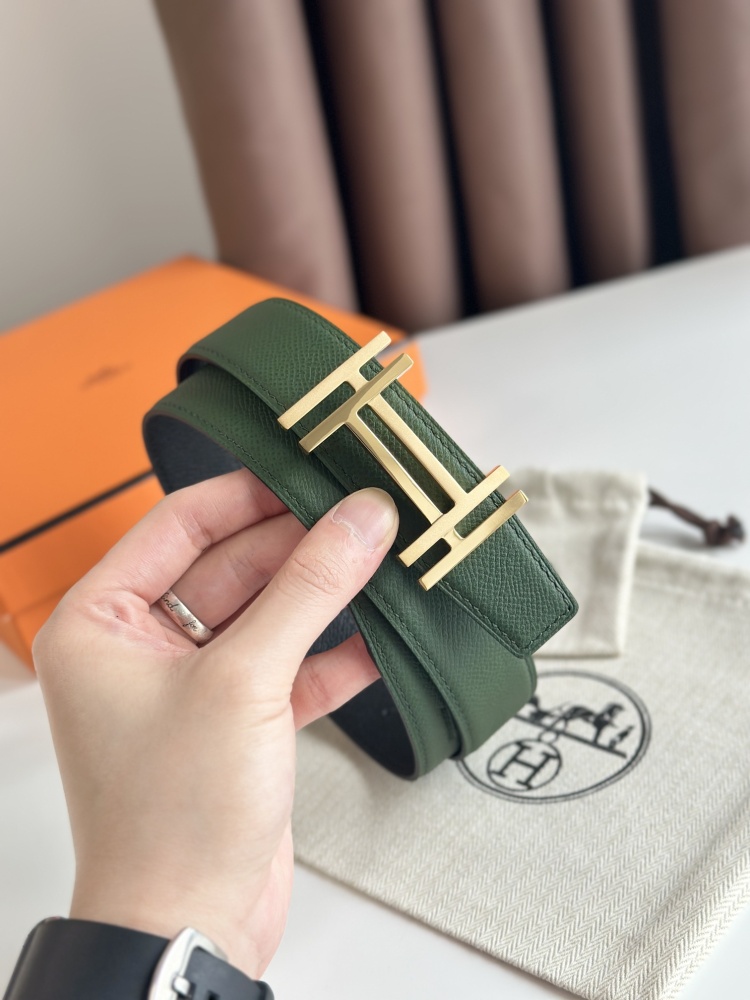 HERMES reversible belt 3.2cm