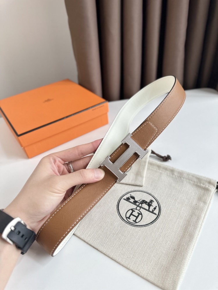 HERMES reversible belt 3.2cm