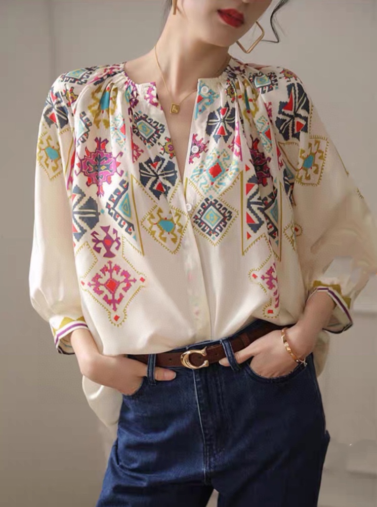 Valentino Printed bat sleeve jacket 23S mirror boutique