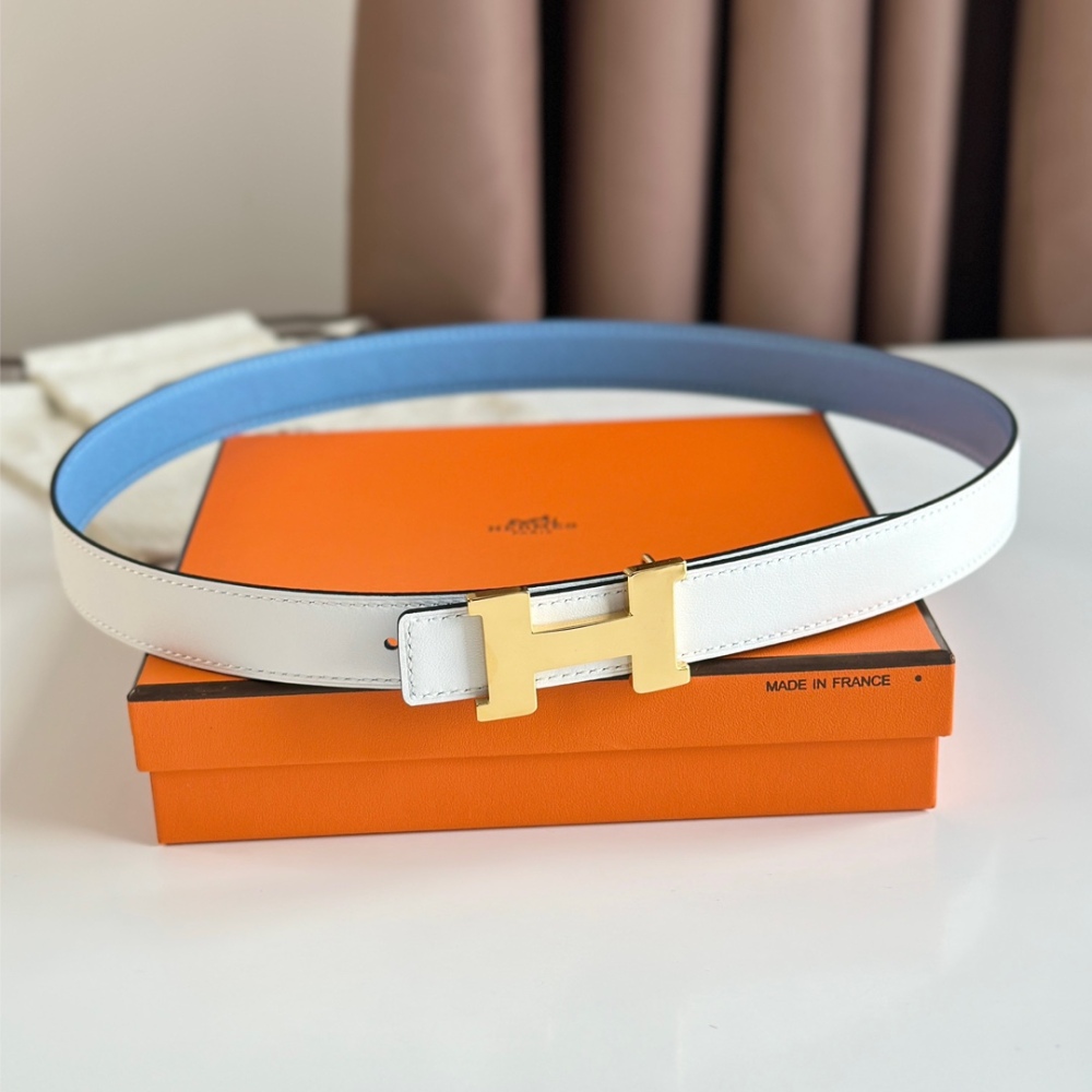 HERMES reversible belt 2.4cm
