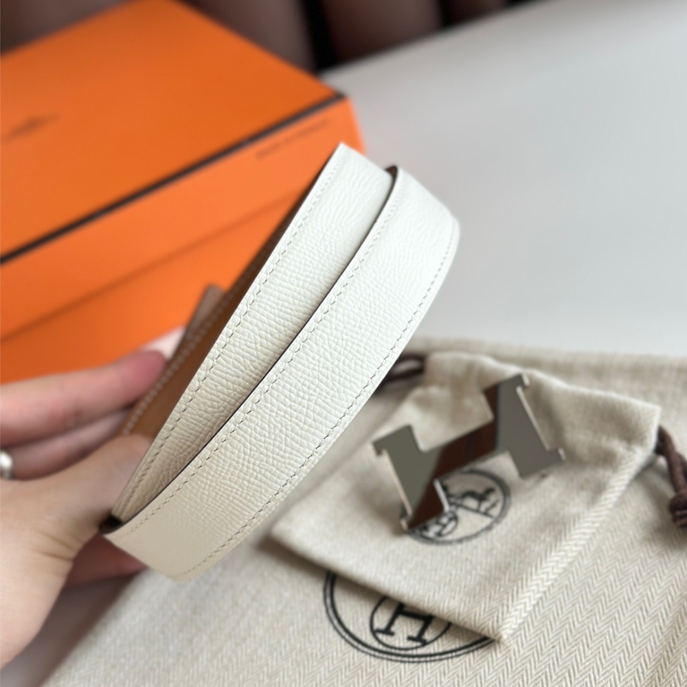 HERMES reversible belt 2.4cm