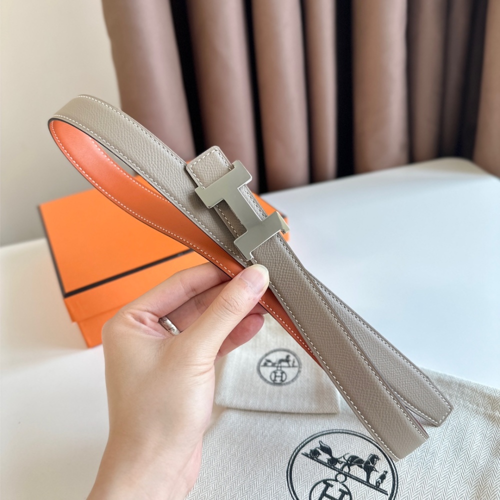 HERMES reversible belt 2.4cm