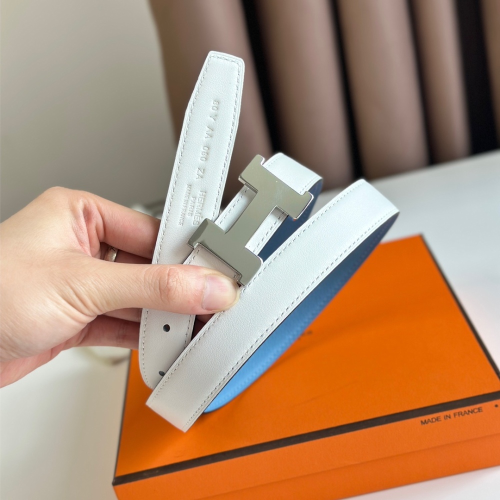 HERMES reversible belt 2.4cm