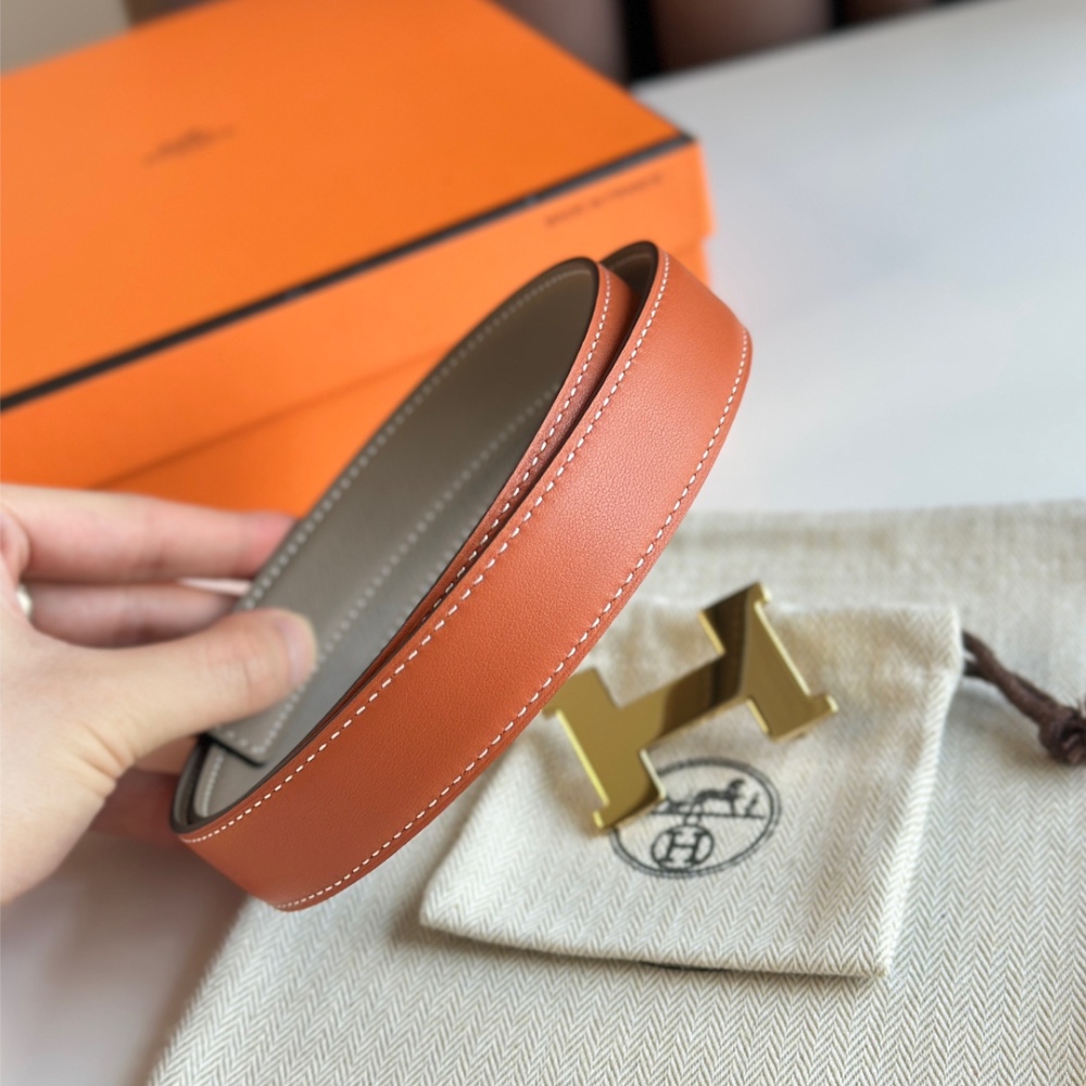 HERMES reversible belt 2.4cm