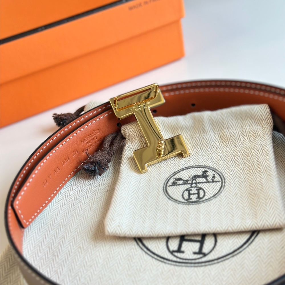 HERMES reversible belt 2.4cm
