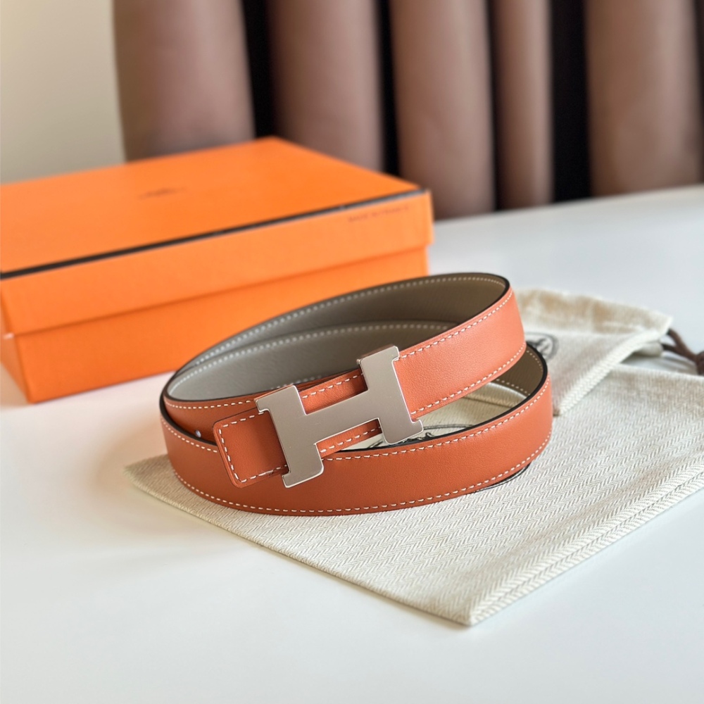 HERMES reversible belt 2.4cm