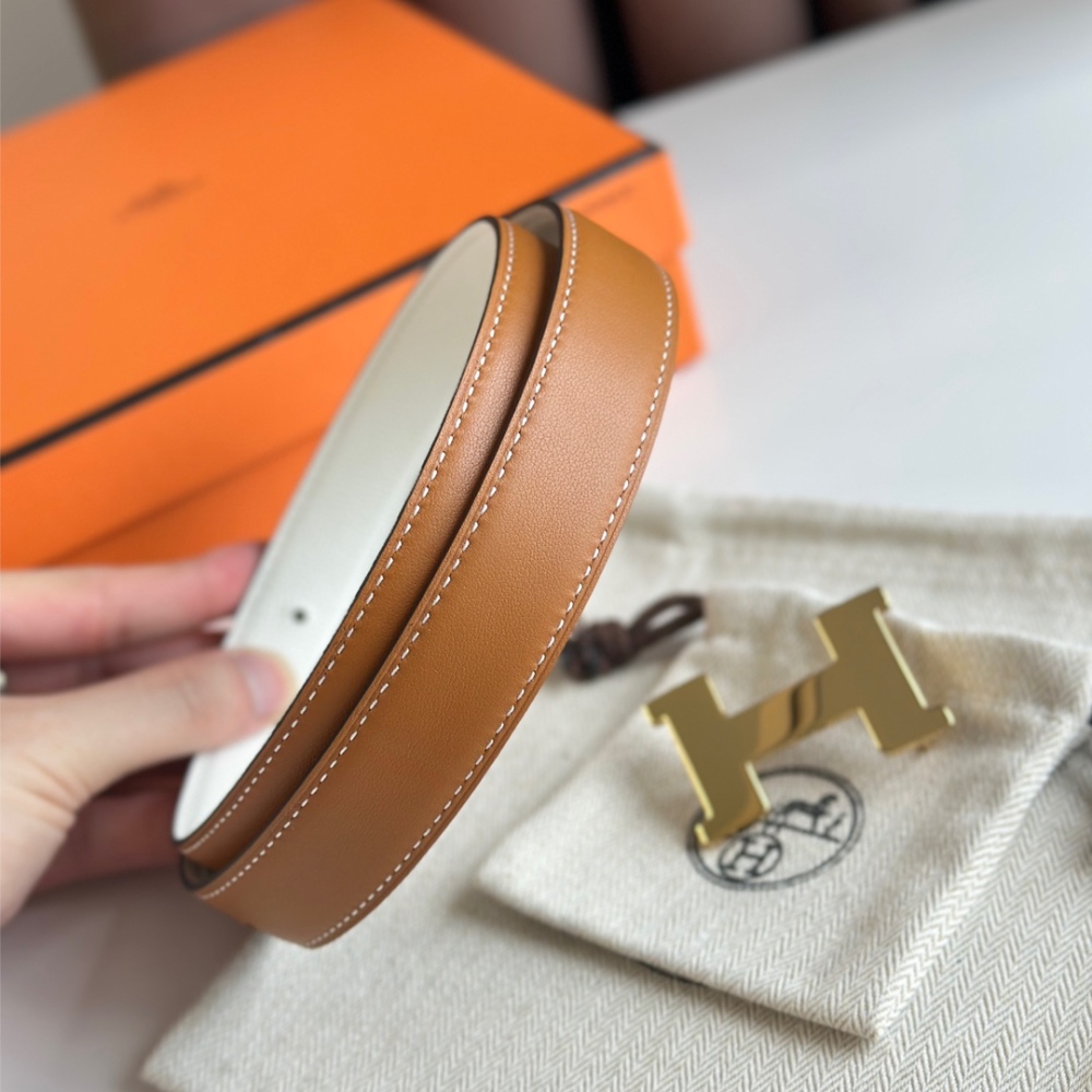 HERMES reversible belt 2.4cm