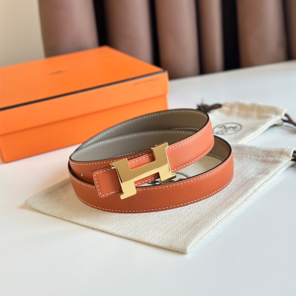 HERMES reversible belt 2.4cm