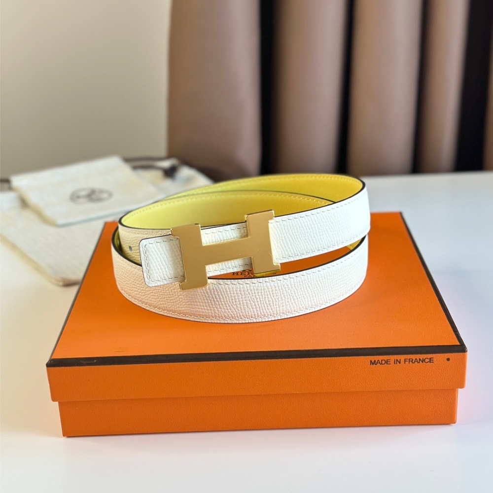 HERMES reversible belt 2.4cm
