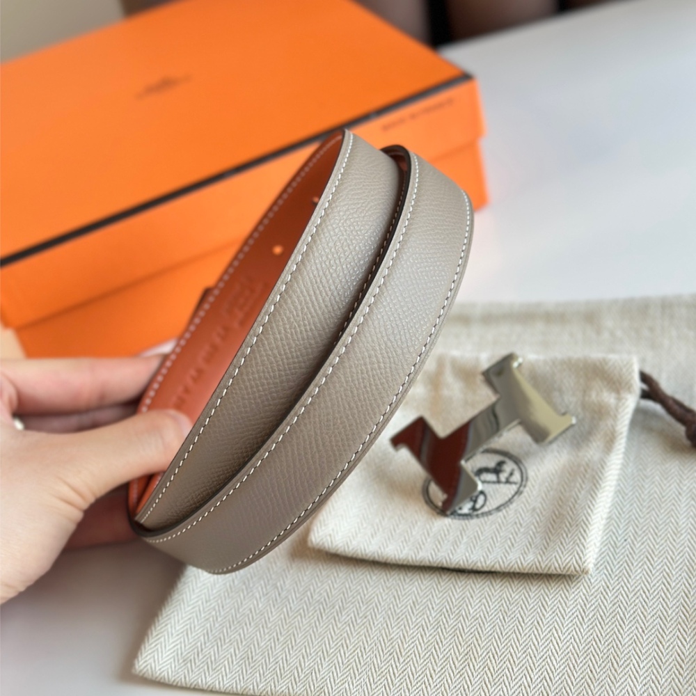 HERMES reversible belt 2.4cm